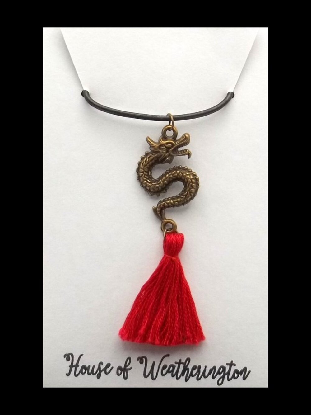 Handcrafted Asian Dragon Necklace